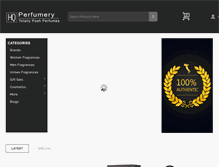 Tablet Screenshot of hqperfumery.com